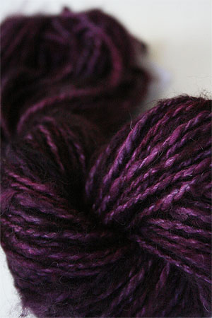 Malabrigo hand-dyed Angora Yarn in Purpuras