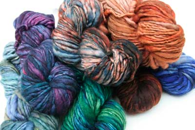 malabrigo Rasta Bulky Merino Wool knitting yarn in beautiful kettle dyed colors