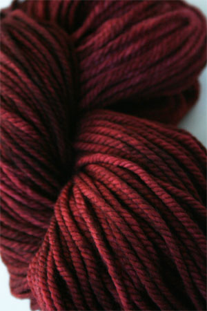 malabrigo chunky yarn in 037 burgandy