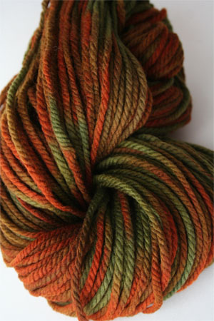 malabrigo chunky yarn in 224 Autumn Forest