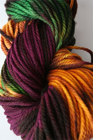 malabrigo chunky yarn in 267 SM Gold