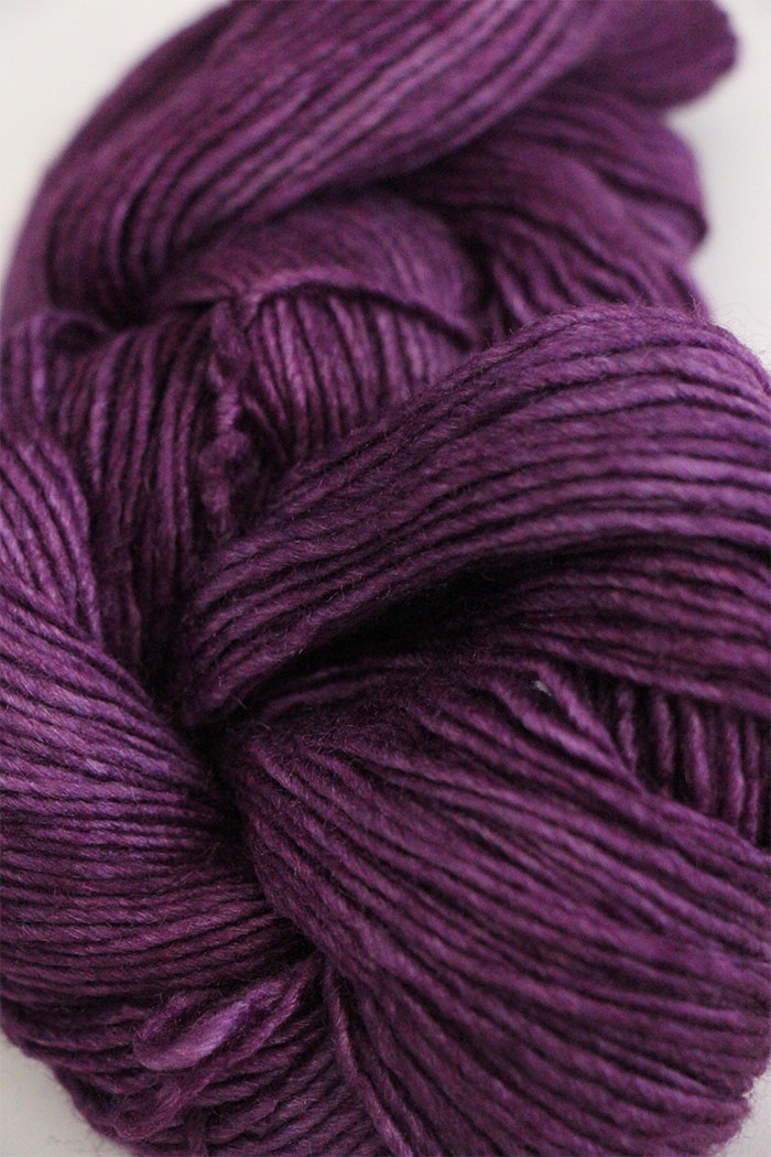 Malabrigo Silky Merino Knitting Yarn in Blackberry