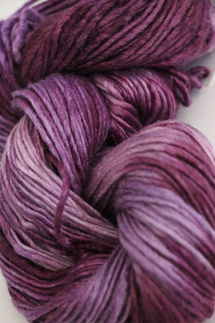 Malabrigo Silky Merino Knitting Yarn in Arlenes Purple
