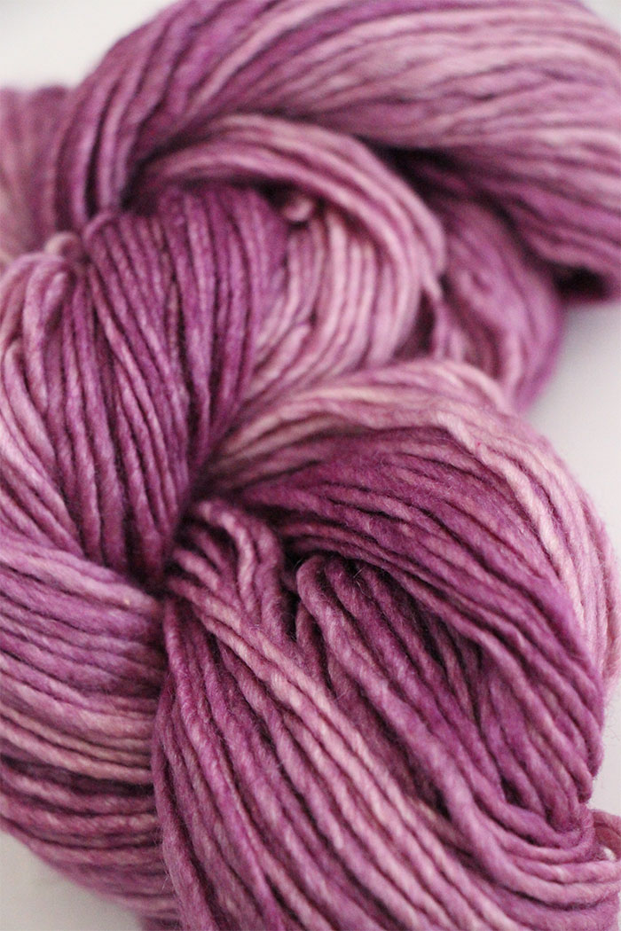 Malabrigo Silky Merino Knitting Yarn in Plum Blossom