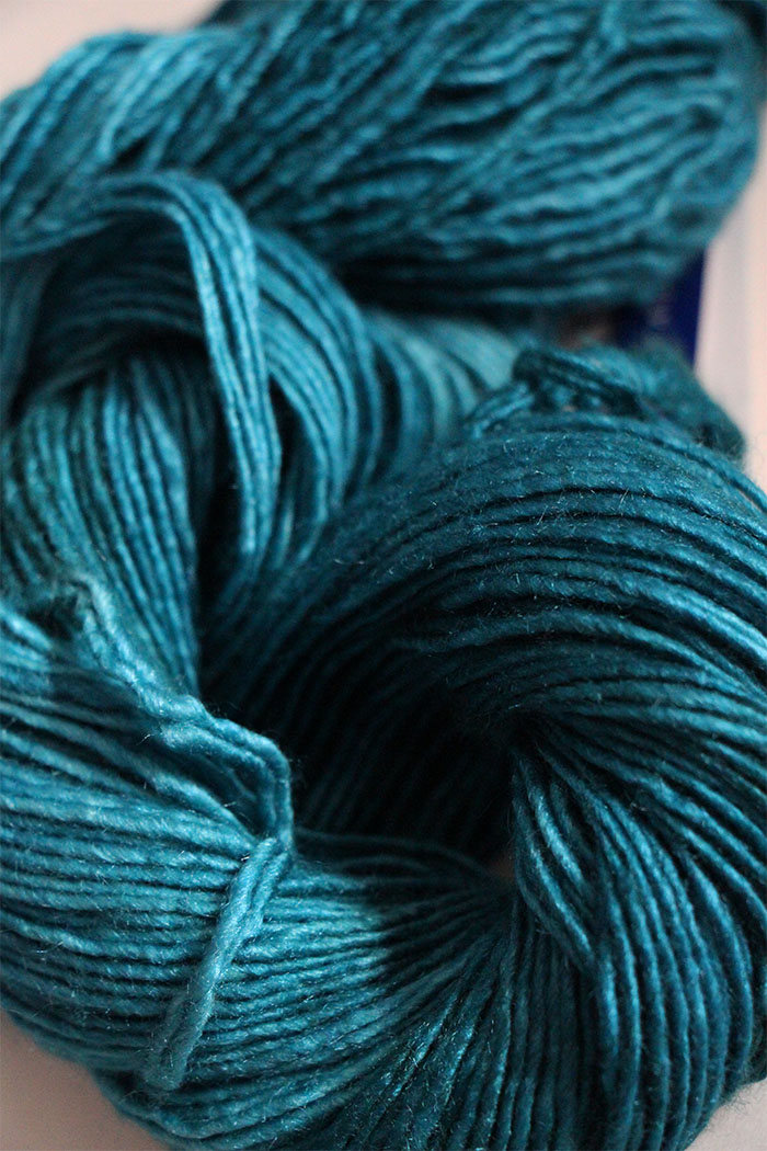 Malabrigo Silky Merino Knitting Yarn in Teal Feather