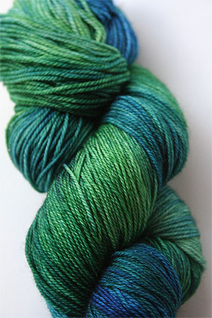 malabrigo sock yarn in Ravelry Red
