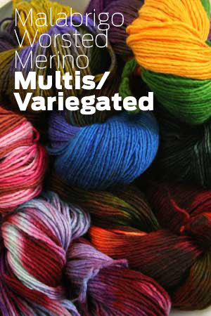 Malabrigo Merino Wool in Variegated Multicolor Yarn