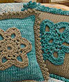 Flower Pillow Knitting Pattern from Blue Sky Alpacas