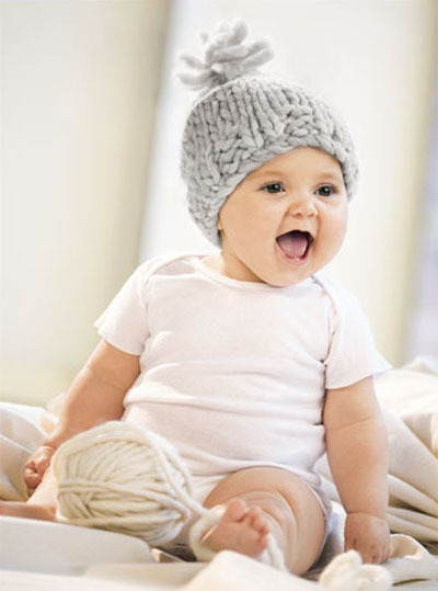 Baby Hats on Blue Sky Knitting Patterns   Blue Sky Bulky Baby Hat Pattern