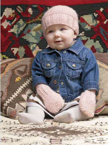 Baby Beanie on Beautiful  Soft Baby Beanie And Matching Mittens  Easy And Fun To Make
