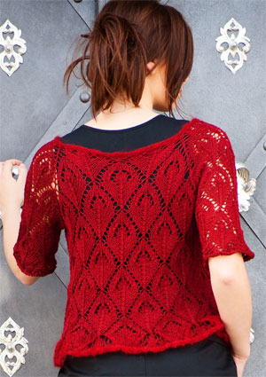 Top Down Cardigan Knitting Pattern - Modern Cabled Sweater Pattern