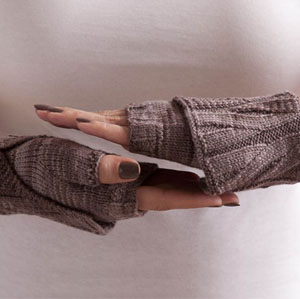 free knitting pattern for cuffed wristers from SOAK