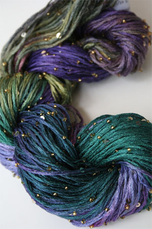 rtyarns silk pearl with beads and sequins in 1025 Gold