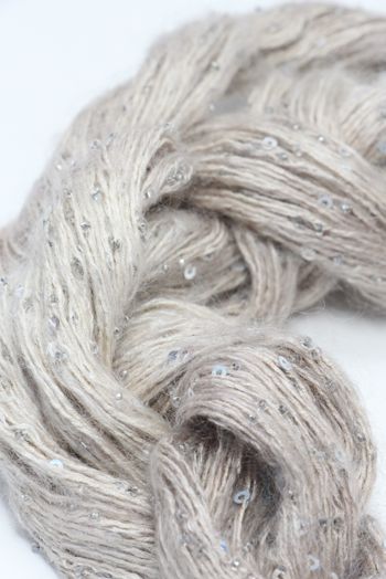Artyarns Beaded Mohair with Sequins | 2257 Bone (Silver)



