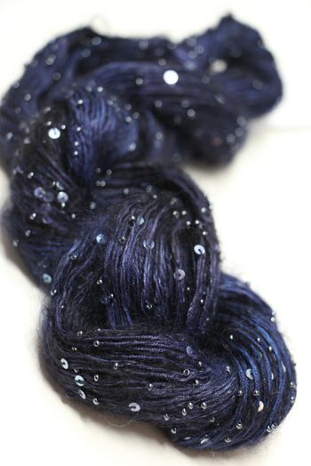 Artyarns Beaded Mohair with Sequins | H21 Inky Blues (Silver)