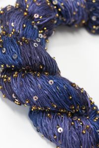 Artyarns BEADED SILK AND SEQUINS LIGHT | H21 Inky Blues (Gold)