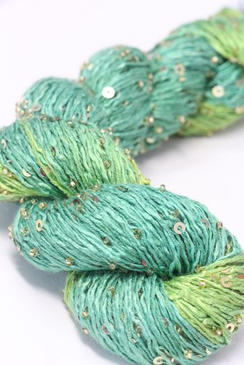 Artyarns BEADED SILK AND SEQUINS LIGHT | H2 Lime Greens (Gold)
