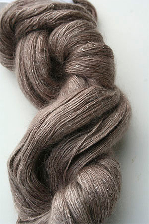 artyarns silk rhapsody glitter in h4 Scarab Silver with Silver Glitter in 249 Silver