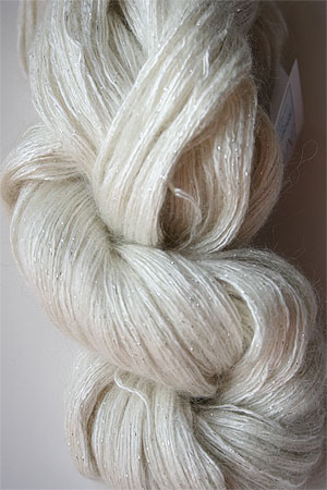 artyarns silk rhapsody glitter in h4 Scarab Silver with Silver Glitter in 250 Silver