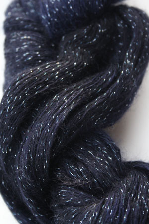 artyarns silk rhapsody glitter in h4 Scarab Silver with Silver Glitter in H21 Silver