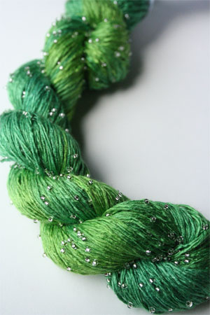 H2 Silver Beaded Silk Light from Artyarns