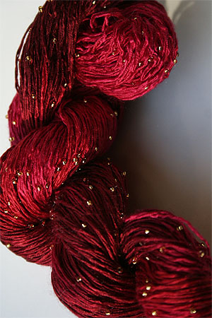 H7 Heart Gold Beaded Silk Light from Artyarns
