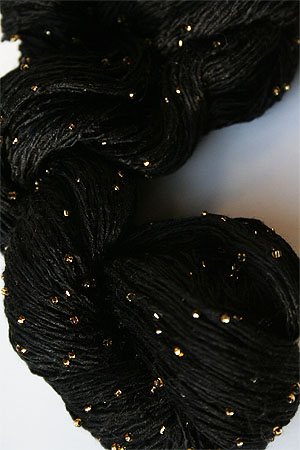 246 Black Gold Beaded Silk Light from Artyarns