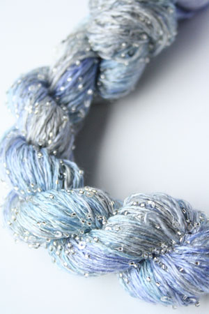 Beaded Silk and Sequins Light in H16 Silver Artyarns