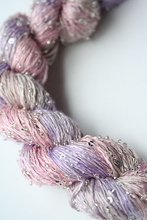 Beaded Silk and Sequins Light in 1004 Silver Artyarns
