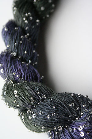 Beaded Silk and Sequins Light in H4 Silver Artyarns