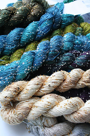 Beaded Silk and Sequins Light from Artyarns