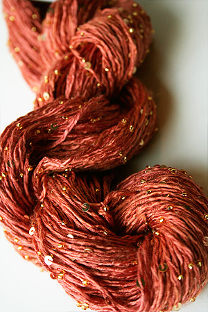 Beaded Silk and Sequins Light in 222 with Gold Artyarns