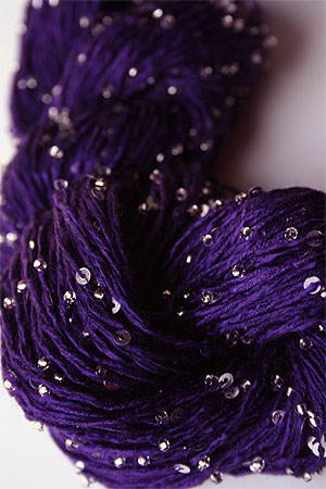 Beaded Silk and Sequins Light in 298 Bright Purple with Silver Artyarns