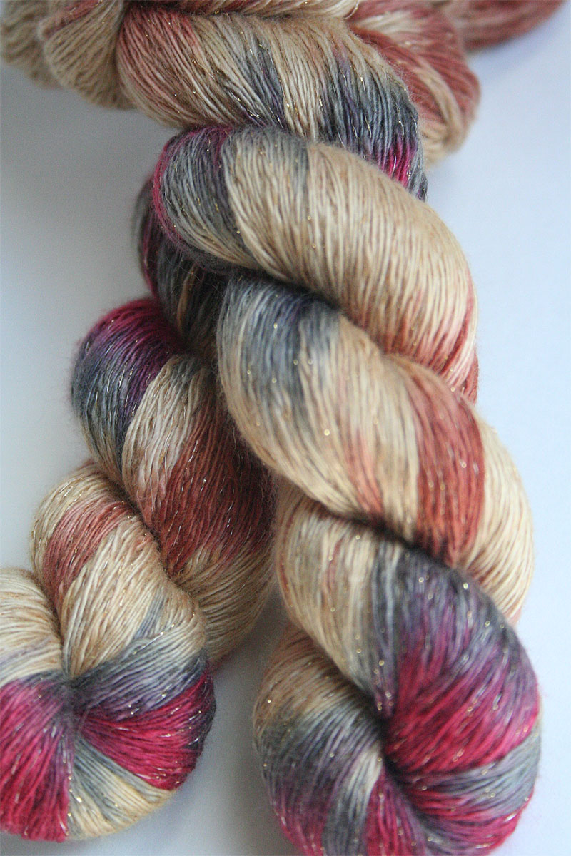Cashmere Glitter Yarn in 1018 Gold from Artyarns