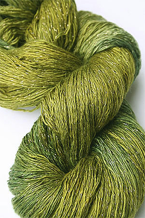 Artyarns Ensemble Glitter Light Yarn silk & Cashmere Yarn in H22 Gold Green Tonal