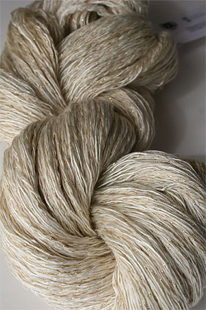 Artyarns Ensemble Glitter Light Yarn silk & Cashmere Yarn in 2301 Bone with Gold