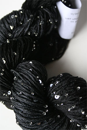 rtyarns silk pearl with beads and sequins in 2246 Silver Tonal Black