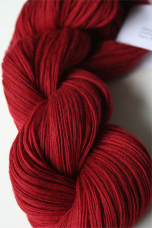 Cashmere 5 worsted weight cashmere knitting yarn in 244 Crimson Red