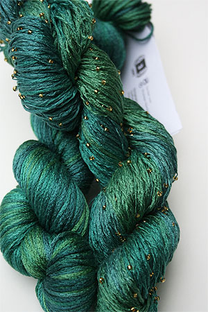 Artyarns Beaded Silk Pearl Knitting Yarn H13G  Emerald City!