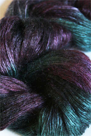 Artyarns Ensemble Light silk & Cashmere Yarn H17 Emerald Purples