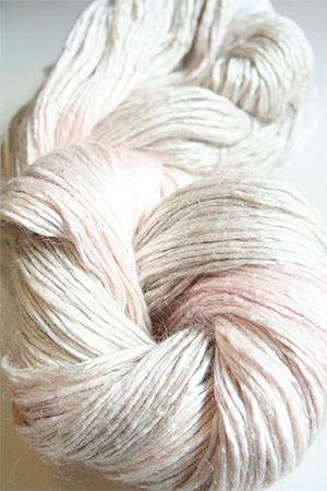 Artyarns Rhapsody Glitter Worsted SIlk Mohair in 167 Oyster with Silver