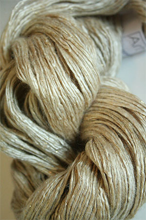 Artyarns Rhapsody Glitter Worsted SIlk Mohair in H12 Antique Ivories with Gold