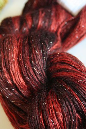 Artyarns Rhapsody Glitter Worsted SIlk Mohair in 917 Coppertone with Silver
