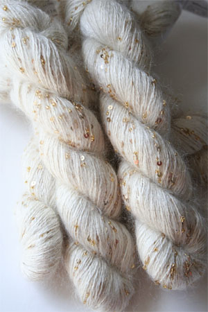 Artyarns Beaded and Sequined Silk Mohair Lace in 130 Pink Chocolate