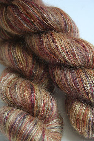 artyarns silk mohair glitter in 1018 Gold