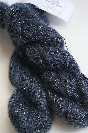 artyarns silk mohair glitter in 267 Gold