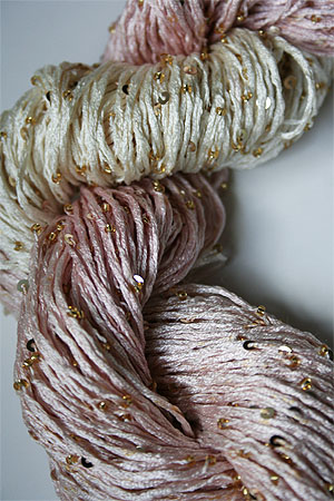 rtyarns silk pearl with beads and sequins in 128g