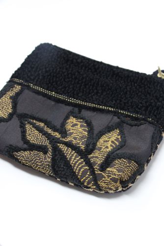 Atenti Knitting Pouch in Black on Black