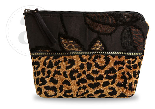 Atenti Black on Black Knitting Pouch