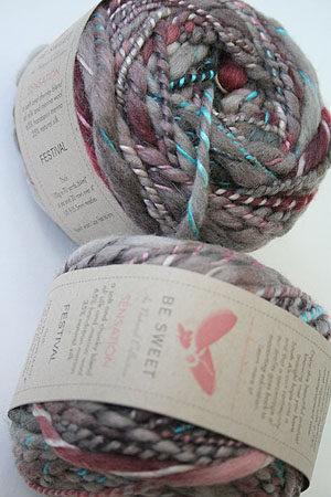 Be Sweet Sensation Thick Merino and Silk Yarn in Festival